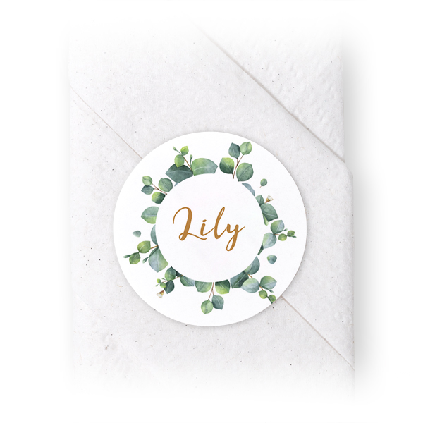 Napkin Stickers Circle - set of 24