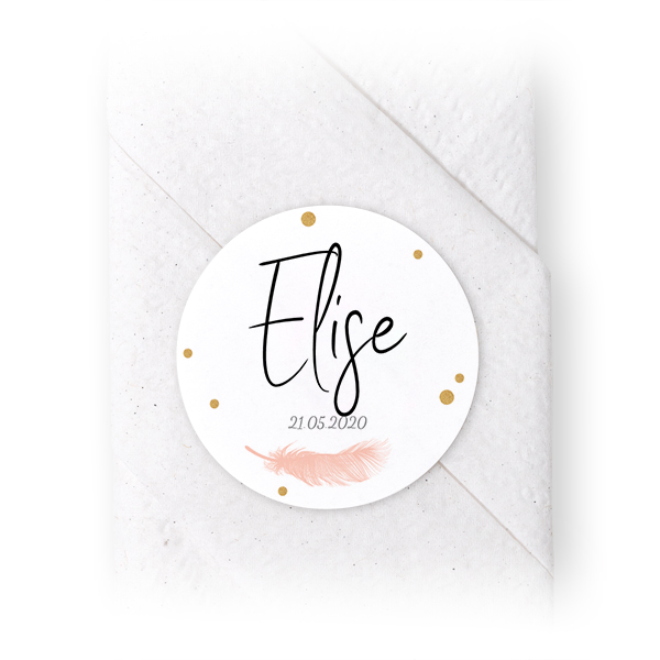 Napkin Stickers Circle - set of 24