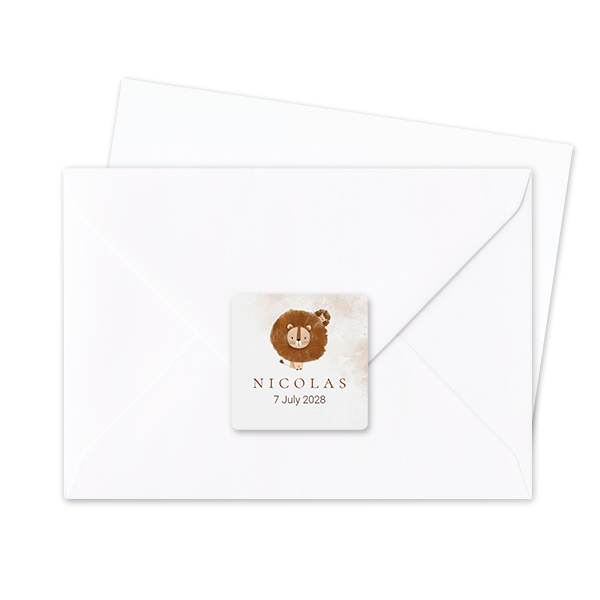 Seal Sticker Square - set of 24