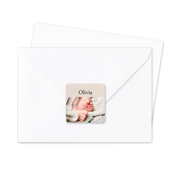 Envelop stickers Vierkant - Set van 24