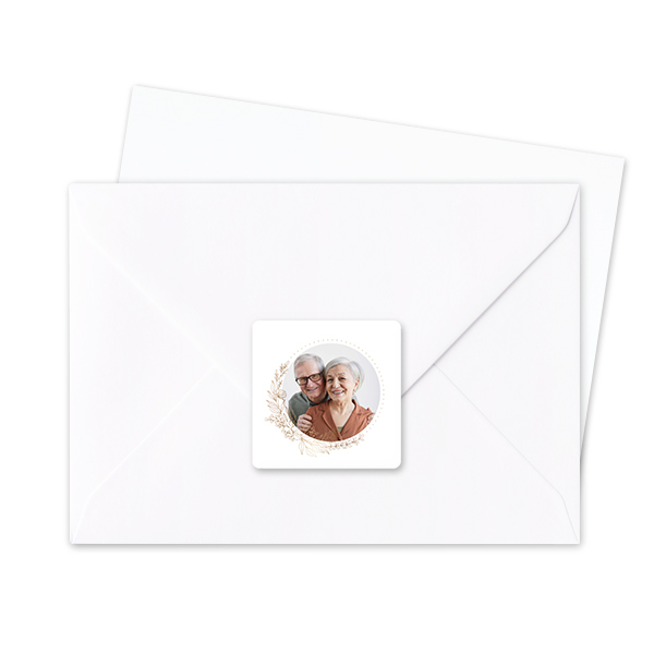 Seal Sticker Square - set of 24