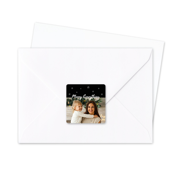 Seal Sticker Square - set of 24