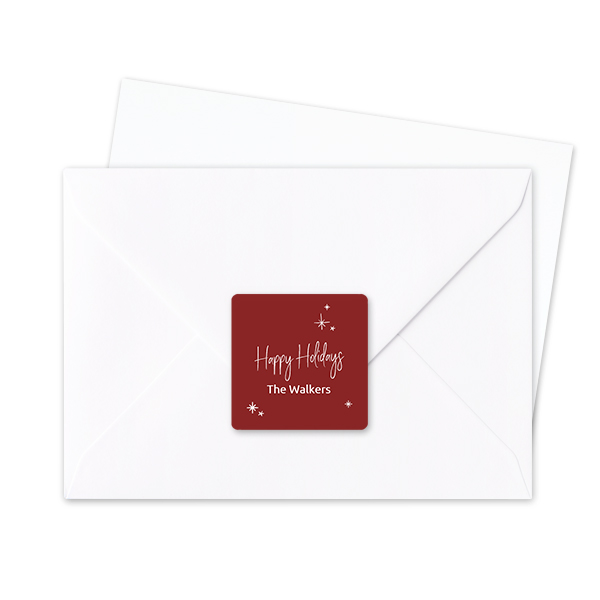 Seal Sticker Square - set of 24