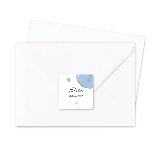 Seal Sticker Square - set of 24