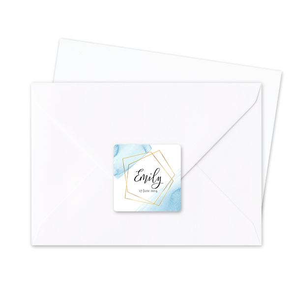 Envelop stickers Vierkant - Set van 24 Envelop stickers Vierkant - Set van 24
