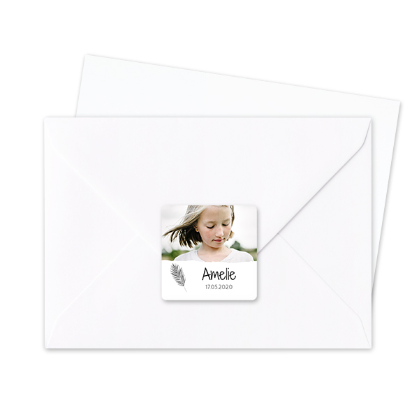 Seal Sticker Square - set of 24