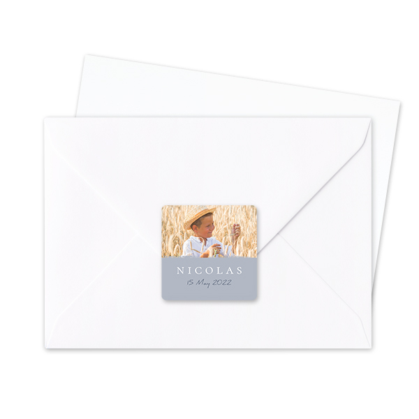 Seal Sticker Square - set of 24