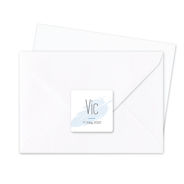 Seal Sticker Square - set of 24