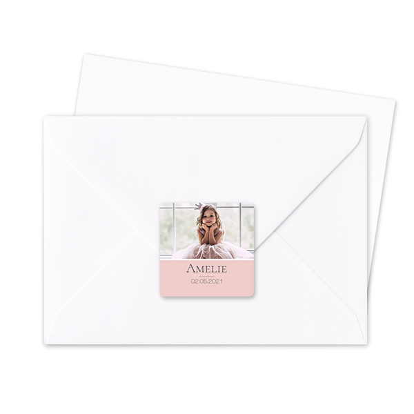 Seal Sticker Square - set of 24