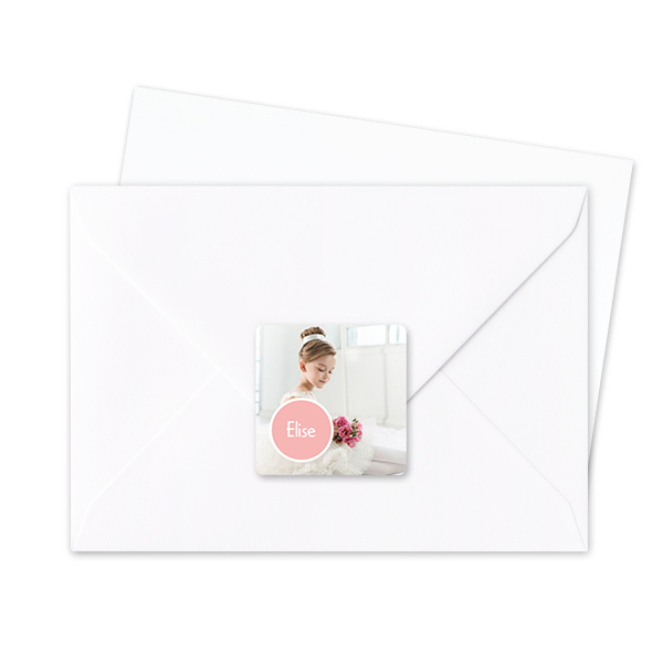 Envelop stickers Vierkant - Set van 24 Envelop stickers Vierkant - Set van 24