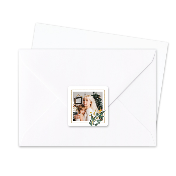 Seal Sticker Square - set of 24