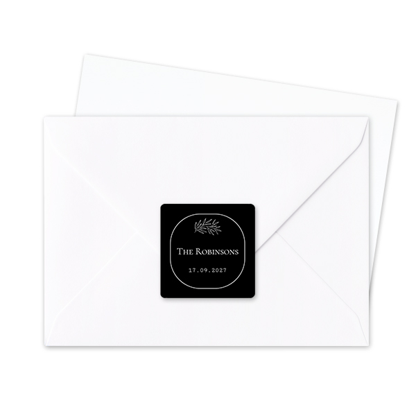 Seal Sticker Square - set of 24