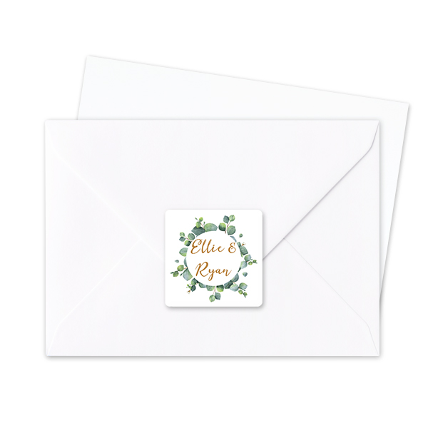 Seal Sticker Square - set of 24