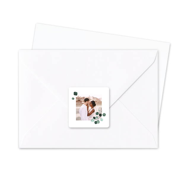 Seal Sticker Square - set of 24