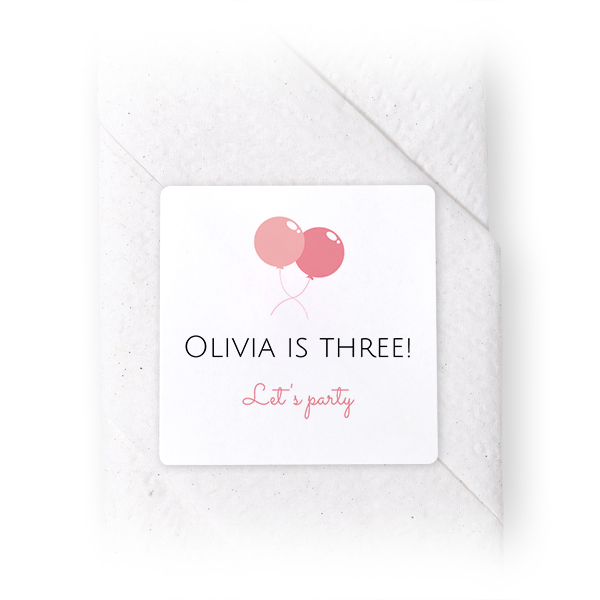 Napkin Stickers Square - set of 24