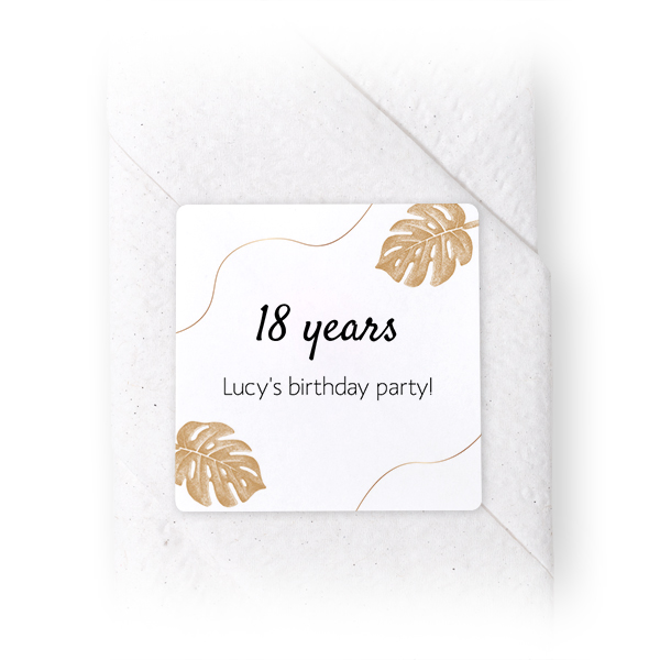 Napkin Stickers Square - set of 24 Napkin Stickers Square - set of 24