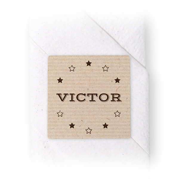 Napkin Stickers Square - set of 24