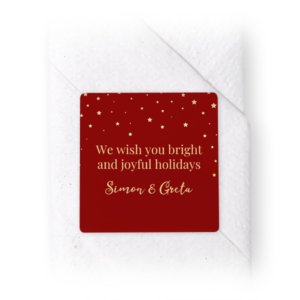 Napkin Stickers Square - set of 24 Napkin Stickers Square - set of 24