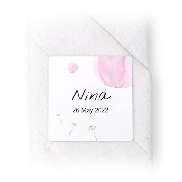 Napkin Stickers Square - set of 24