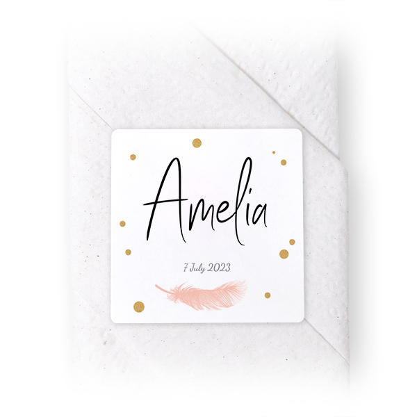 Napkin Stickers Square - set of 24