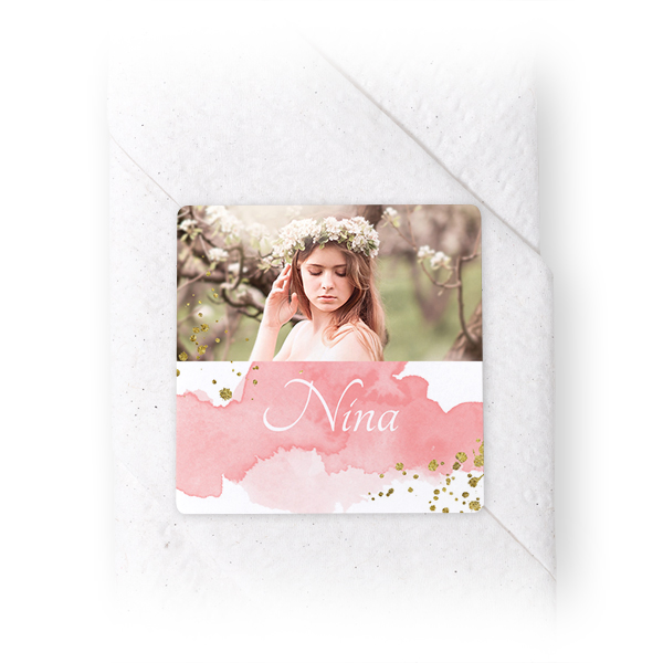 Napkin Stickers Square - set of 24