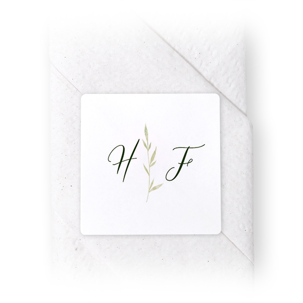 Napkin Stickers Square - set of 24