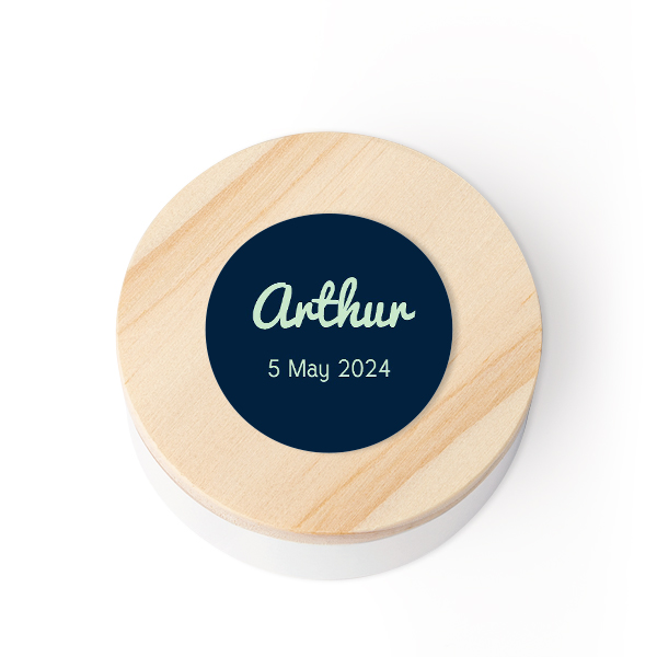 Tin box wooden lid sticker - set of 12 Tin box wooden lid sticker - set of 12