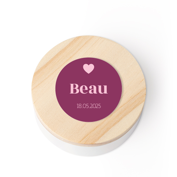 Tin box wooden lid sticker - set of 12 Tin box wooden lid sticker - set of 12
