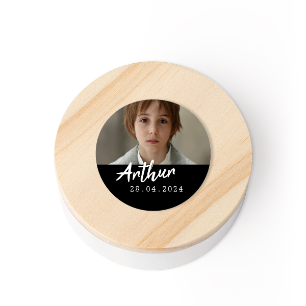 Tin box wooden lid sticker - set of 12 Tin box wooden lid sticker - set of 12