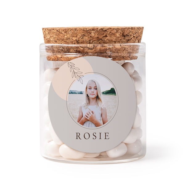 Mini bocal avec stickers rond (lot de 12) Mini bocal avec stickers rond (lot de 12)