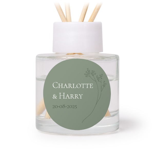 House Perfume Diffuser White Round (set of 12)