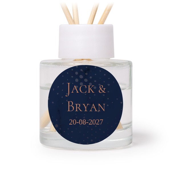 Diffuseur de parfum de maison Blanc Rond (lot de 12)