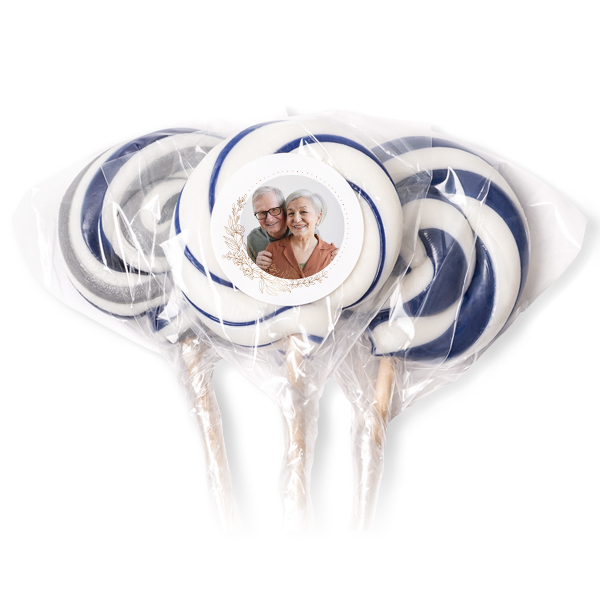 Lollipops Blue - set of 12