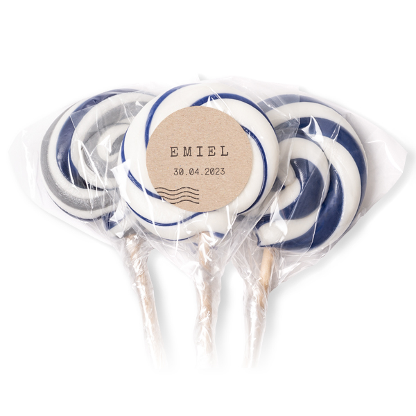 Lollipops Blue - set of 12