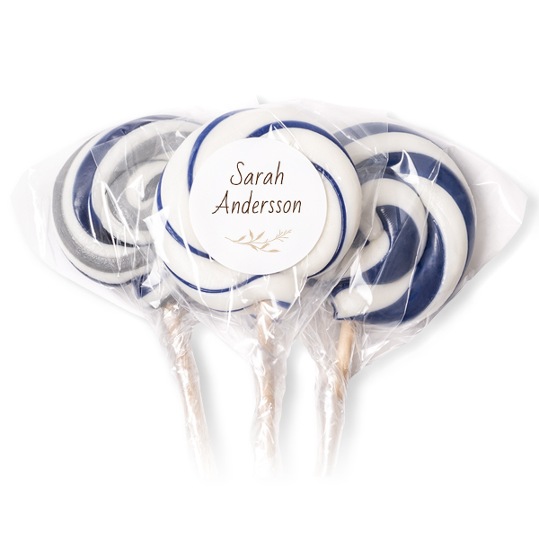 Lollipops Blue - set of 12