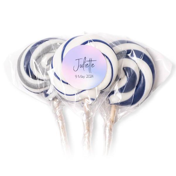 Lollipops Blue - set of 12