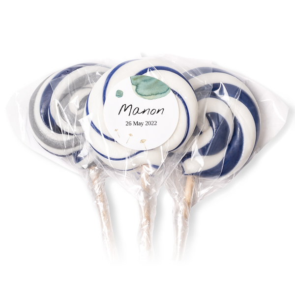 Lollipops Blue - set of 12