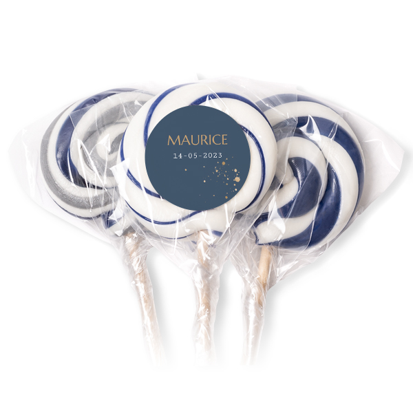 Lollipops Blue - set of 12