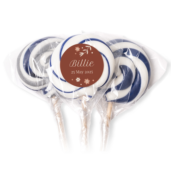 Lolly's blauw (set van 12) Lolly's blauw (set van 12)