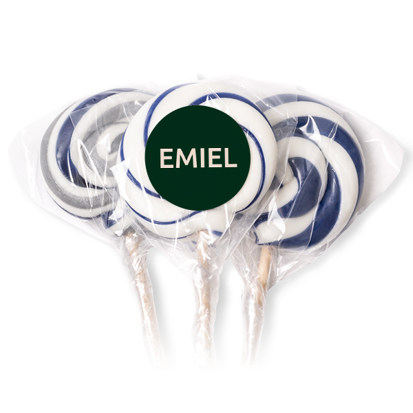 Sucettes bleues (lot de 12)