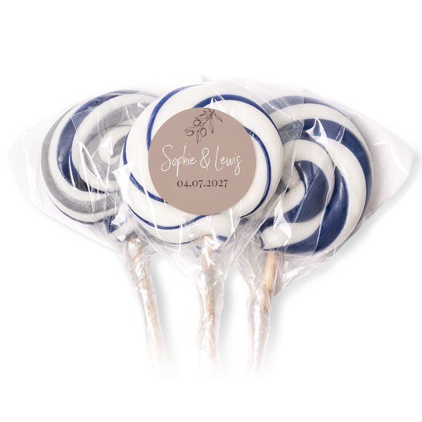 Lolly's blauw - Set van 12 Lolly's blauw - Set van 12