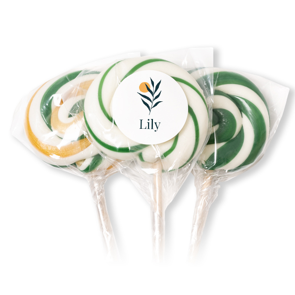 Lollipops Green - set of 12