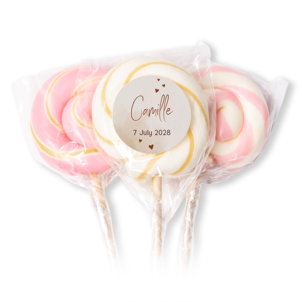 Lolly's Roze (set van 12) Lolly's Roze (set van 12)