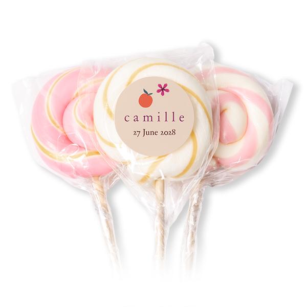 Lollipops Pink - set of 12