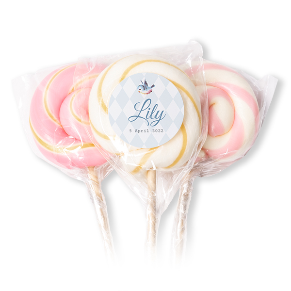 Lolly's Roze (set van 12)