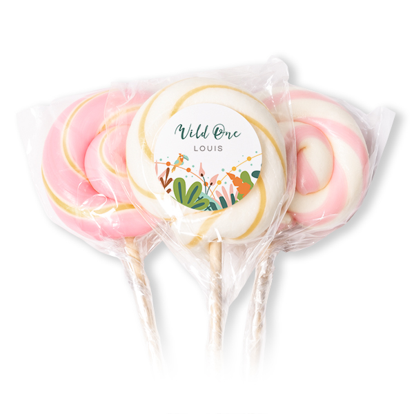 Lollipops Pink - set of 12