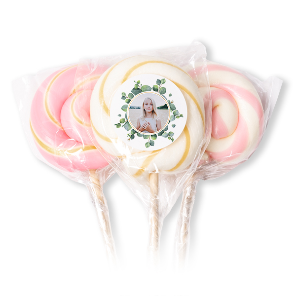 Lollipops Pink - set of 12