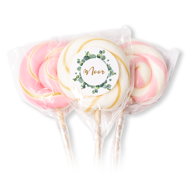 Lollipops Pink - set of 12