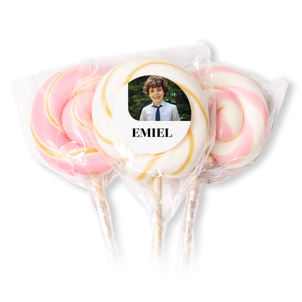 Sucettes roses (lot de 12)