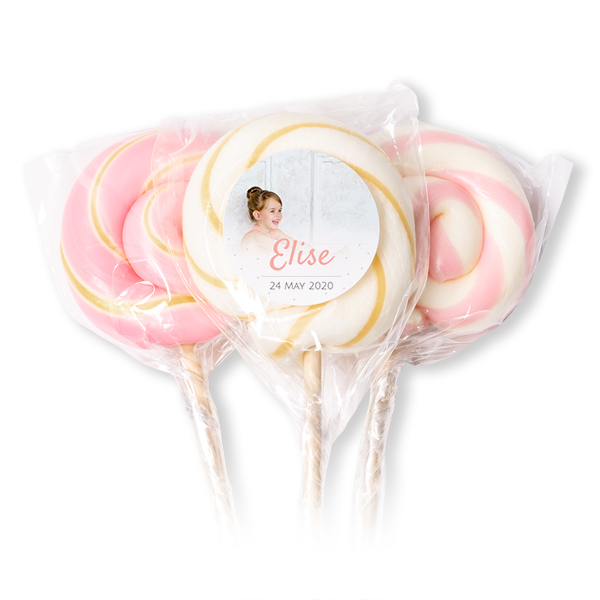 Lollipops Pink - set of 12